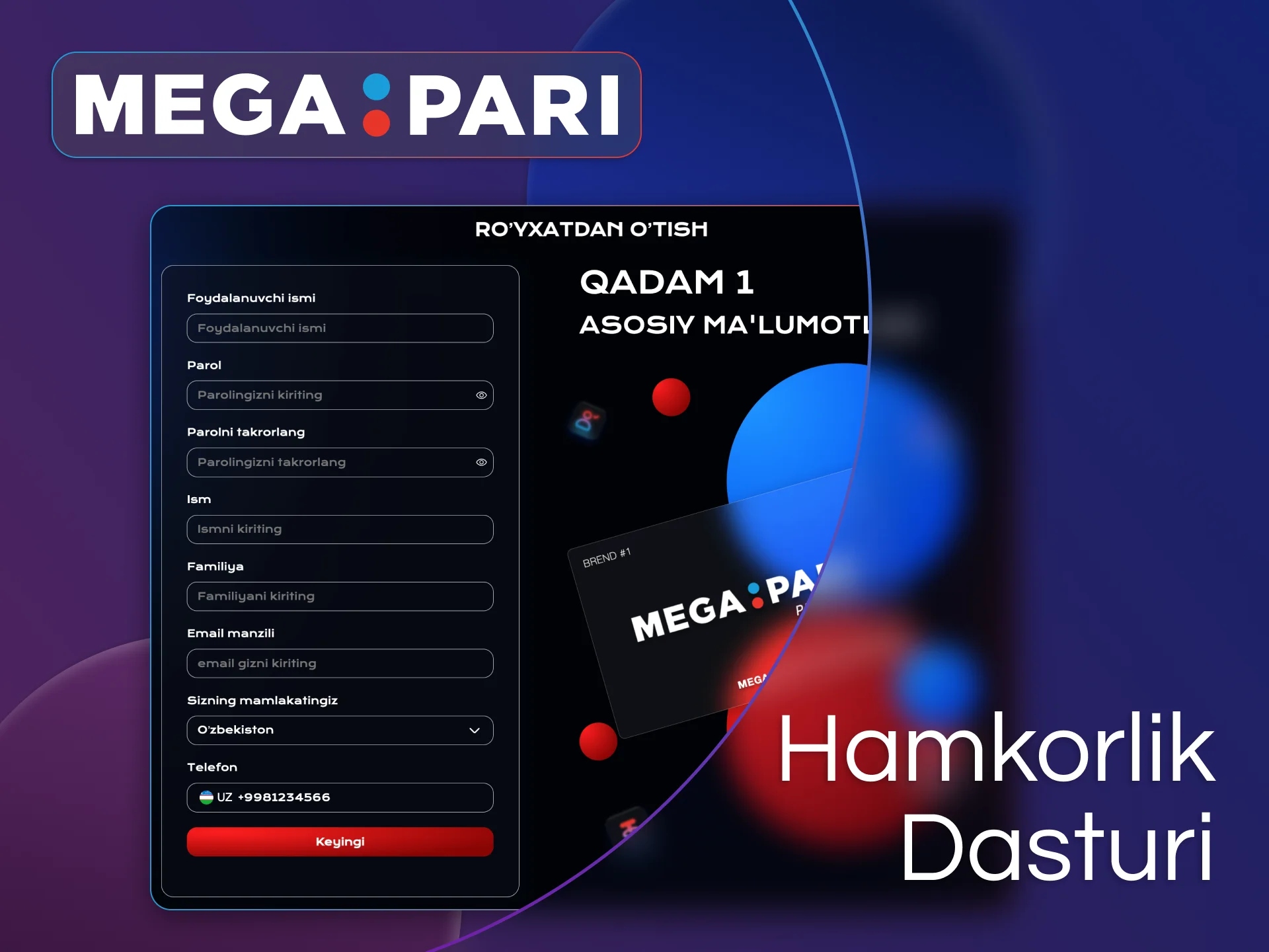 Eng muvaffaqiyatli sheriklik dasturi bilan Megapari sherigi bo'ling.