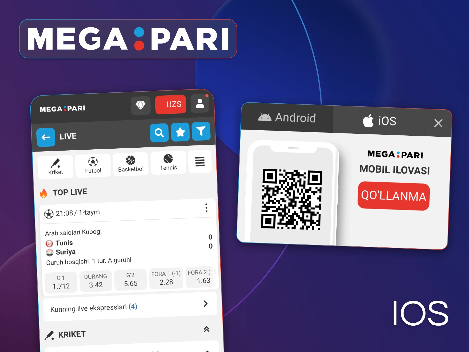 App Store orqali TestFlight yordamida Megapari iOS ilovasini o'rnating.