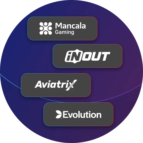 Megapari kazino bo'limida 100 dan ortiq provayderlarning o'yinlari mavjud.
