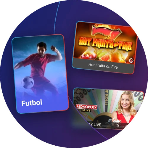 Megapari o'yinlar va sport turlari bo'yicha keng tanlovni taklif etadi.