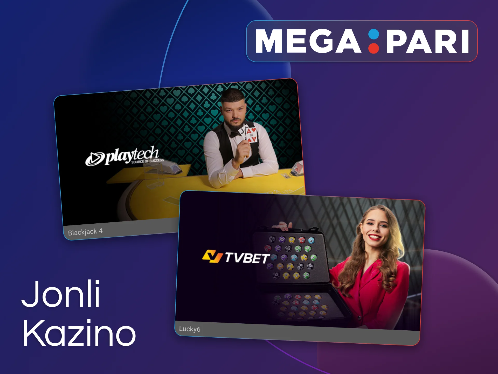 Megapari jonli kazino bo'limida istalgan vaqtda haqiqiy dilerlar bilan o'ynang.